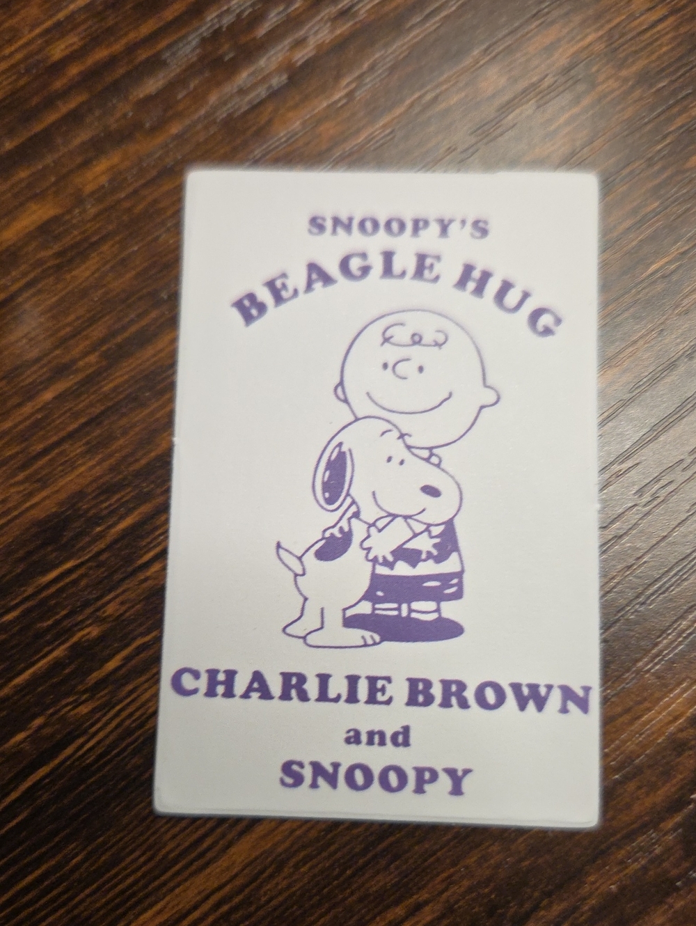 Peanuts Blue and White Charlie Brown & Snoopy Sticker